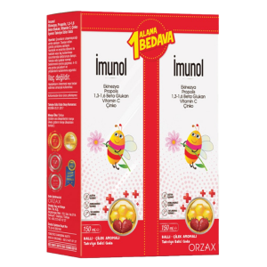 Orzax İmunol Takviye Edici Gıda 150 ml 1 Alana 1 Bedava