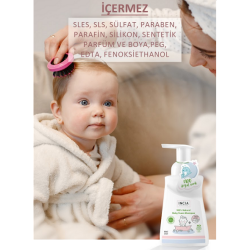 Incia %100 Doğal Bebek Köpük Şampuanı 200ml - 3