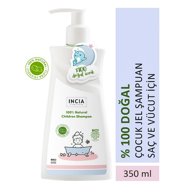 Incia %100 Doğal Çocuk Jel Şampuan 350ml - 1