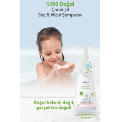 Incia %100 Doğal Çocuk Jel Şampuan 350ml - 5