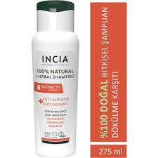 INCIA %100 Doğal Saç Dökülmesine Karşı Etkili Şampuan 275 ml - 1