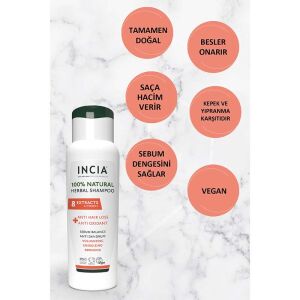 INCIA %100 Doğal Saç Dökülmesine Karşı Etkili Şampuan 275 ml - 5