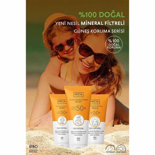 Incia Baby %100 Doğal Güneş Kremi SPF50 50 ml - 6