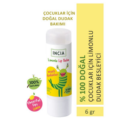 Incia Çocuklar İçin Limonlu Dudak Besleyici 6 gr - 1