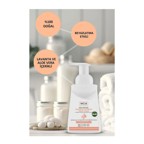 Incia Doğal İntim Yıkama Köpüğü Kadınlar İçin 200 ml - 2