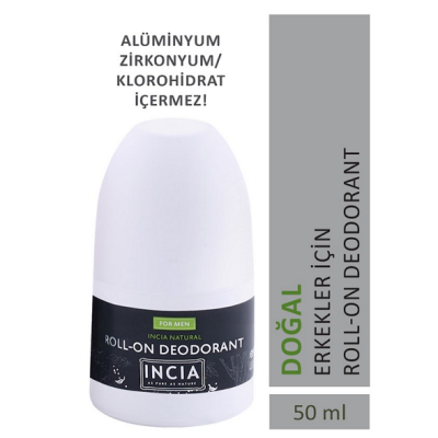 Incia Doğal Roll-On Deodorant Erkekler İçin 50 ml - 1