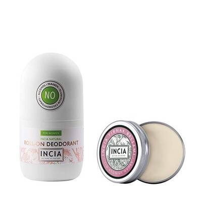 Incia Doğal Roll-On Deodorant Kadınlar İçin 50 ml + Doğal Tırnak Bakım Balsamı 15 ml - 1
