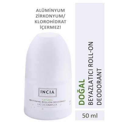 Incia Whitening Beyazlatıcı Doğal Roll-On Deodorant 50 ml - 1