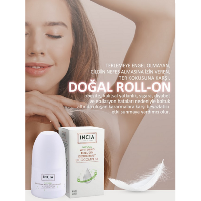 Incia Whitening Beyazlatıcı Doğal Roll-On Deodorant 50 ml - 4