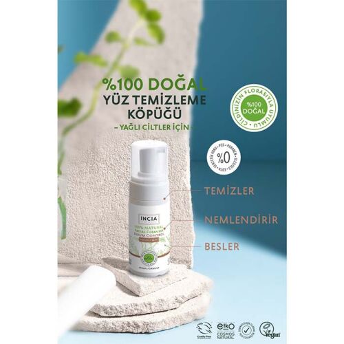 INCIA Yağlı Ciltler İçin Doğal Yüz Temizleyici 125 ml - 6