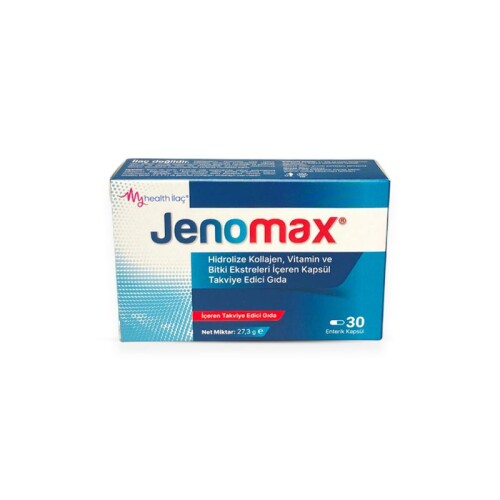 Jenomax Hidrolize Kollejen Vitamin Bitki Ekstreleri İçeren Kapsül Takviye Edici Gıda - 1
