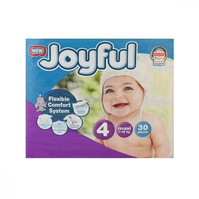 Joyful Maxi 4 Beden Bebek Bezi 30 Adet - 1