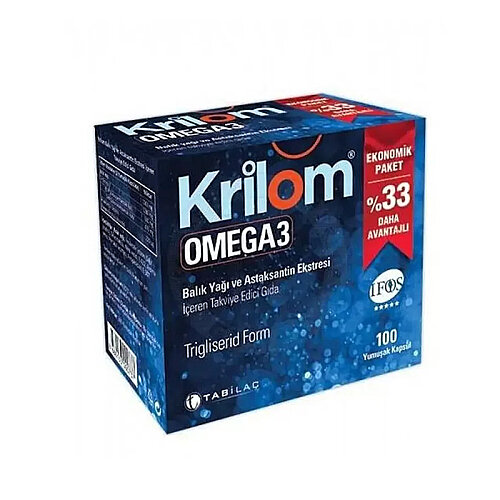 Krilom Omega-3 100 Yumuşak Kapsül - 1