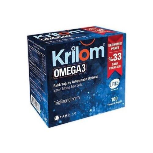 Krilom Omega-3 100 Yumuşak Kapsül - 1