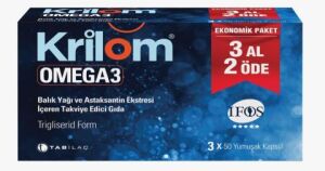 Krilom Omega-3 50 Yumuşak Kapsül - 3 Al 2 Öde