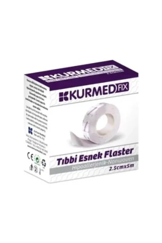 Kurmed Fix 2.5cmx5m Hipoalerjenik Tıbbi Esnek Flaster - 1