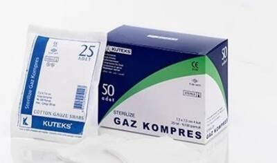 Kuteks Gaz Kompres 7,5 x 7,5cm 50'li - 1