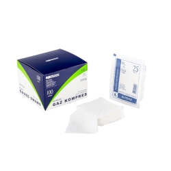 Kuteks Gaz Kompres 7,5cm x 7,5cm 4 Kat (4x25 Adet) 100'lü |