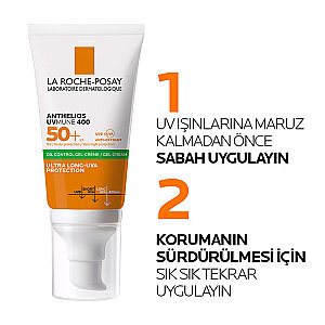 La Roche Posay Anthelios Dry Touch 50 ml Karma/Yağlı Ciltlere Yüz Güneş Kremi Spf 50 - 3