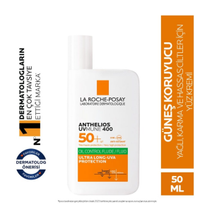 La Roche Posay Anthelios Oil Control Fluid Akışkan Yüz Güneş Kremi 50 ml