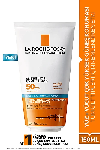 La Roche Posay Anthelios UVMune 400 Face Body Hydrating Milk 150 ml - 1