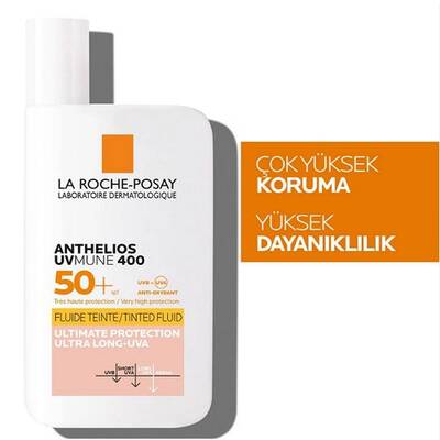 La Roche Posay Anthelios Uvmune Fluid Güneş Kremi SPF50+ 50 ml - Tinted - 4