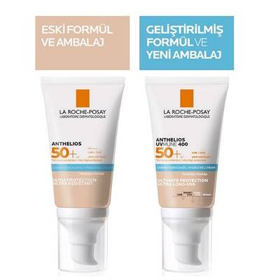 La Roche Posay Anthelios Uvmune SPF50 + Nemlendirici Güneş Kremi 50 ml - Tinted - 2