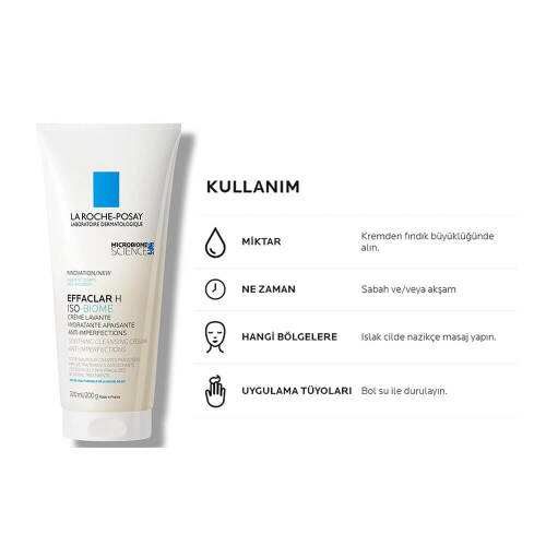 La Roche Posay Effaclar H Isobiome Lavant Temizleyici Krem 200 ml - 3