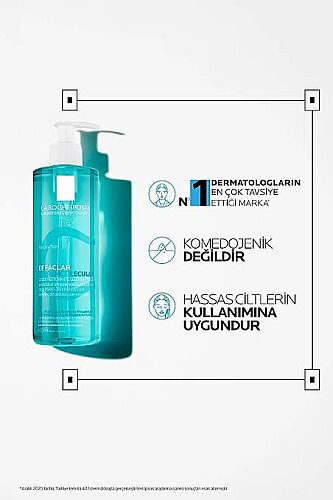 La Roche Posay Effaclar Supramolecular Yağlı Ciltler için Temizleme Jeli 400ml - 1