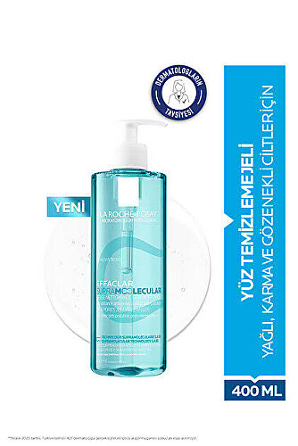 La Roche Posay Effaclar Supramolecular Yağlı Ciltler için Temizleme Jeli 400ml - 4