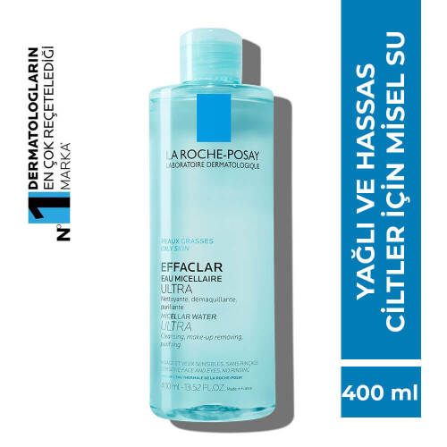 La Roche Posay Effaclar Yağlı Ciltler İçin Misel Su Ultra 400 ml - 1