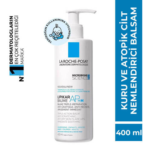 La Roche Posay Lipikar Baume Ap+M 400 ml (Kuru ve Atopiye Eğilimli Ciltler) - 1