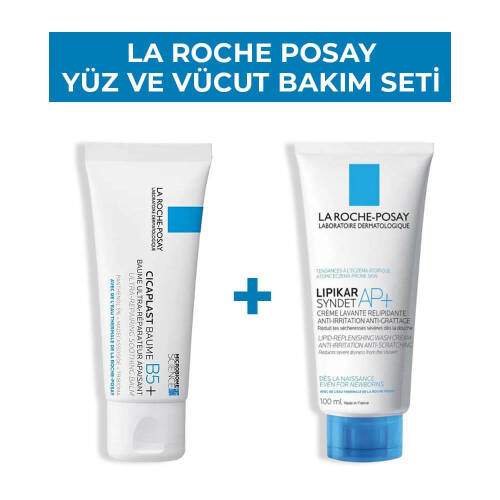 La Roche Posay Yüz Ve Vücut Bakım Seti: Cicaplast Onarıcı Bakım Kremi 40 ml & Lipikar Vücut Yıkama Jeli 100 ml - 1