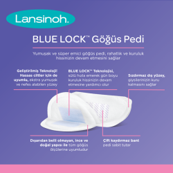 Lansinoh Blue Lock Göğüs Pedi 100 Adet - 3