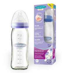 Lansinoh Momma Cam Biberon ve Natural Wave Biberon Emziği 240 ml