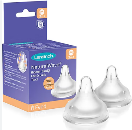 Lansinoh Natural Wave Orta Akışlı Biberon Emziği 2 Adet - 1