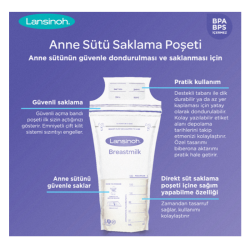 Lansinoh Süt Saklama Poşeti Steril 180 ml 50 Adet - 2