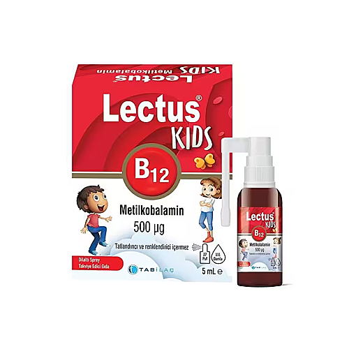 Lectus Metilkobalamin Kids B12 Dil Altı Sprey 5 ml - 1