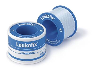 Leukofix Flaster Genel Kullanım İçin 1.25cm x5 m (Antimikrobiyal,Şeffaf,Plastik Tutucu Halkada) - 1