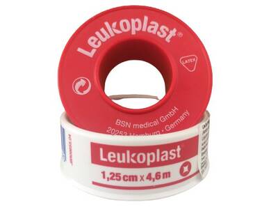 Leukoplast Genel Kullanım İçin Flaster 1.25cm x 4.6m (Antimikrobiyal,Plastik Tutucu Halkada) - 1