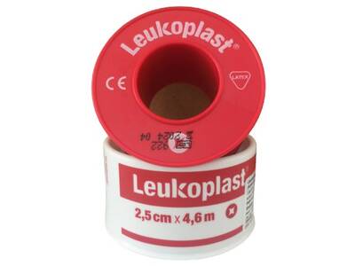 Leukoplast Genel Kullanım İçin Flaster 2.5cm x4.6m (Antimikrobiyal,Plastik Tutucu Halkada) - 1