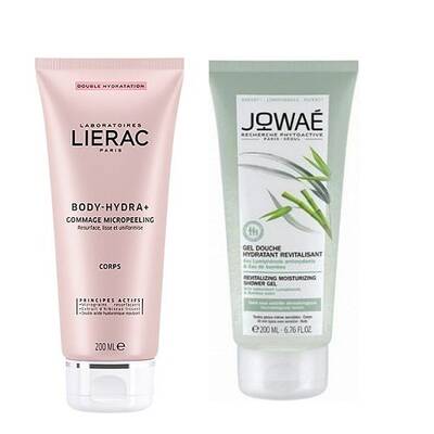 Lierac Body Hydra Gommage Micropeeling 200 ml+ Jowae Duş Jeli Hediye - 1