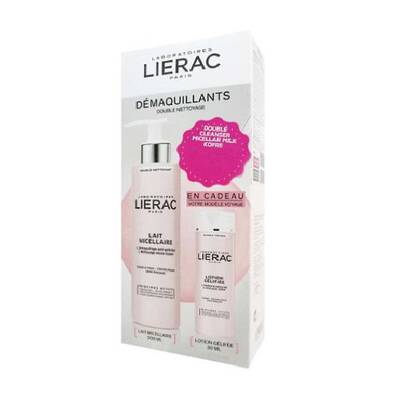 Lierac Double Cleansing Micellar Milk Face & Eyes 200 ml + 30 ml Lotion Kofre - 1