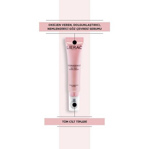 Lierac Hydragenist Moisturizing Oksijen Veren Krem Jel 50 ml + Hydragenist Pürüzsüzleştirici Göz Kremi 15 ml - 3