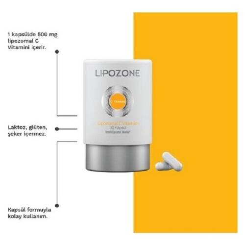 Lipozone Lipozomal C Vitamini 30 Kapsül - 1