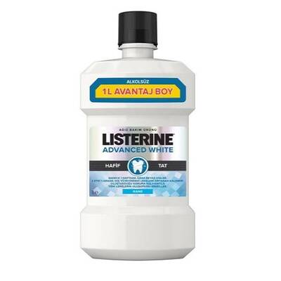 Listerine Advanced White Hafif Tat 1000 ml - 1