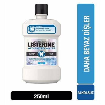 Listerine Advanced White Hafif Tat 250 ml - 1