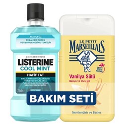 Listerine Cool Mint Ağız Bakım Suyu 250 ml + Le Petit Marseillais Vanilya Sütü Duş Jeli 250 ml - 2