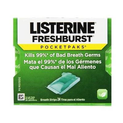 Listerine Freshburst Damak Strips Tekli 24 Yaprak - 1