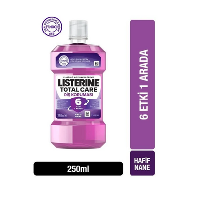 Listerine Total Care 6 Etki Bir Arada Nane Aromalı Ağız Bakım Suyu 250 ml - 1